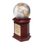 Triple-Plated Antique Gold and Silver Globe